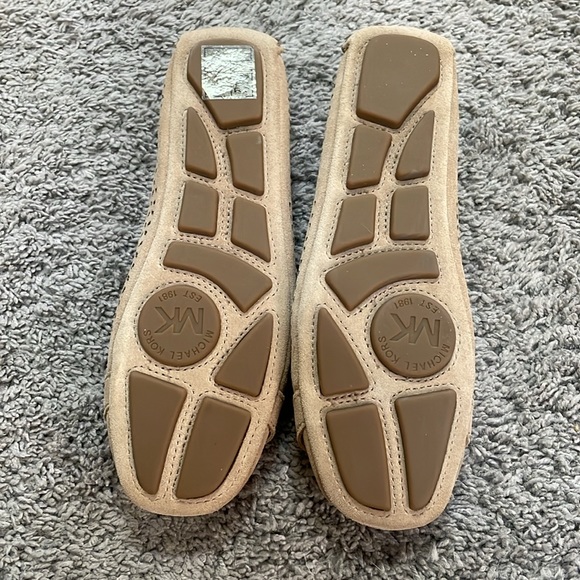 Michael Kors Suede Khaki Flats - Picture 3 of 4